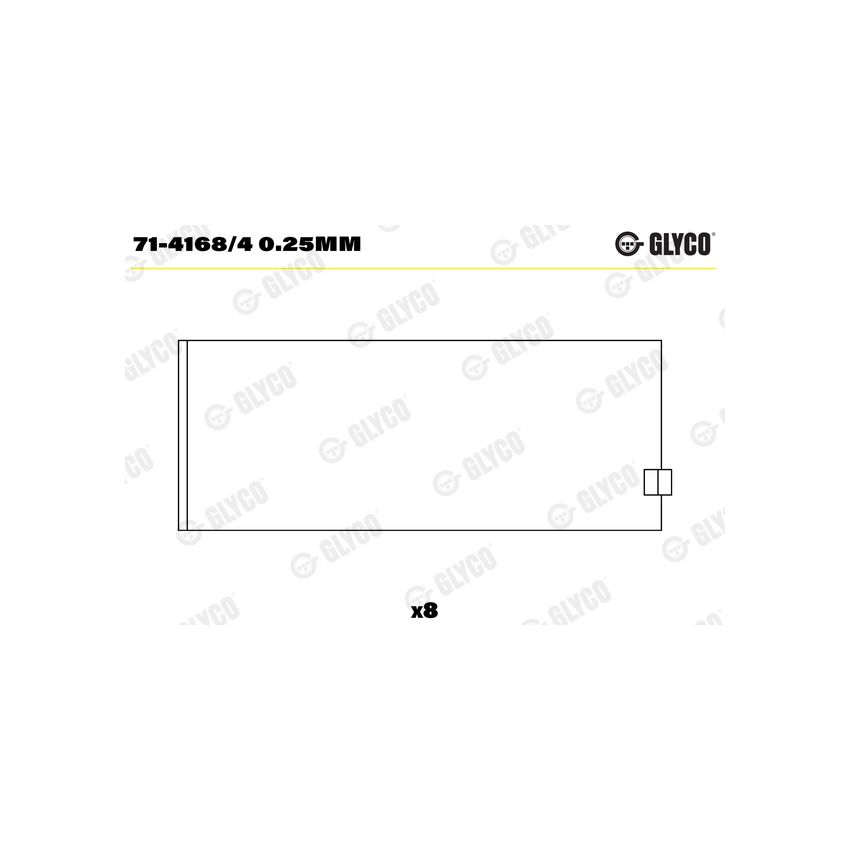 PANEWKI KORBOWODOWE GLYCO 7141684 0.25 ALFA ROMEO 1.8-2.0 