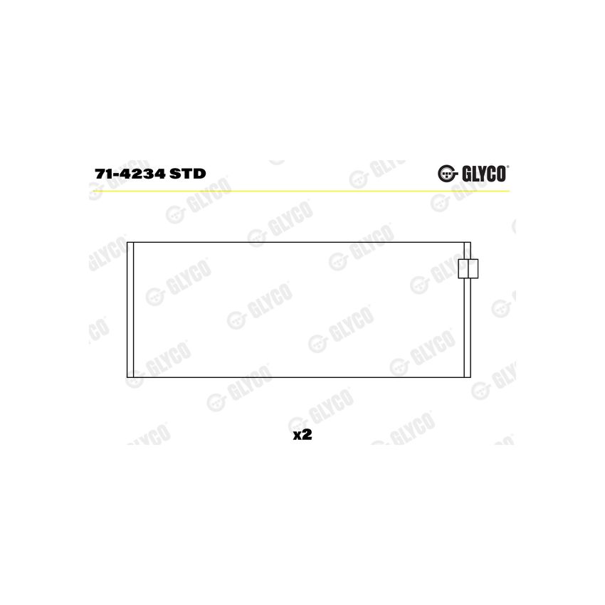 PANEWKI KORBOWODOWE GLYCO 714234 STD ALFA ROMEO 1.8-2.5TD 
