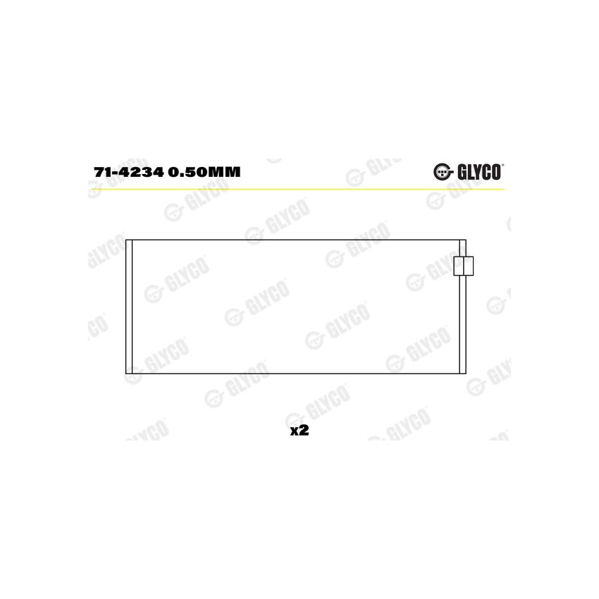 PANEWKI KORBOWODOWE GLYCO 714234 0.50 ALFA ROMEO 1.8-2.5TD 