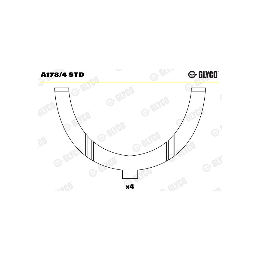 PANEWKI OPOROWE GLYCO A1784 STD ALFA ROMEO 1.3-2.0 70-