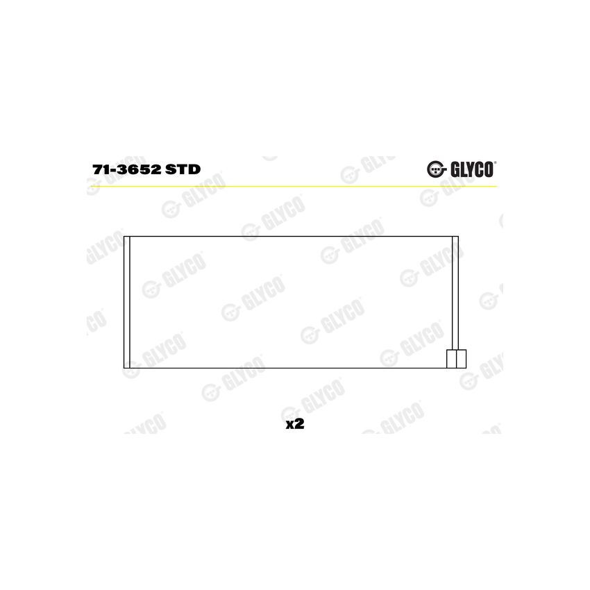 PANEWKI KORBOWODOWE GLYCO 713652 STD BMW 2.3 86-91 