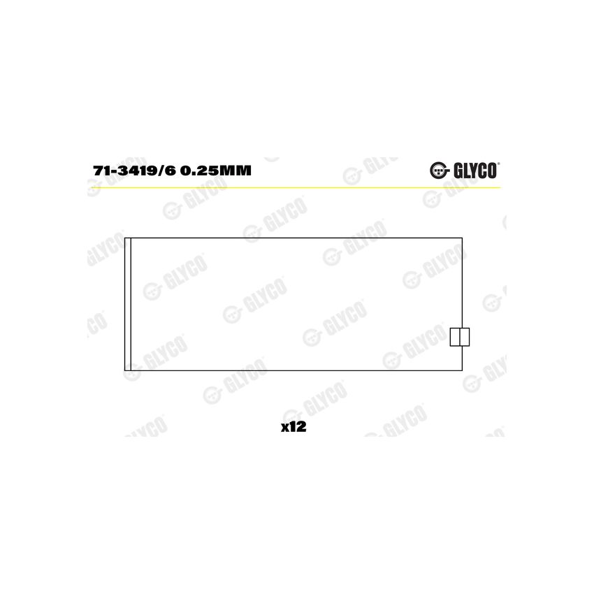 PANEWKI KORBOWODOWE GLYCO 7134196 0.25 BMW 2.0-3.0 77-06