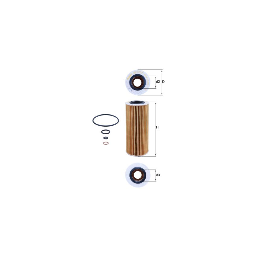 FILTR OLEJU KNEHT OX177/3D BMW 2.0-3.0D