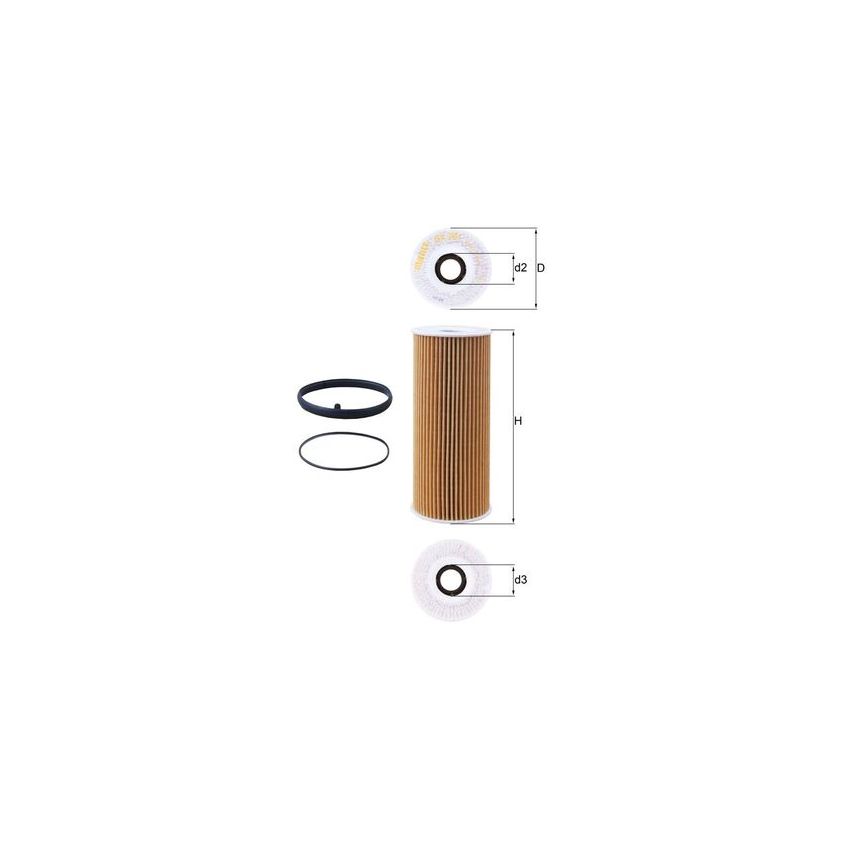 FILTR OLEJU KNEHT OX381D VW 2.8-3.2 04-