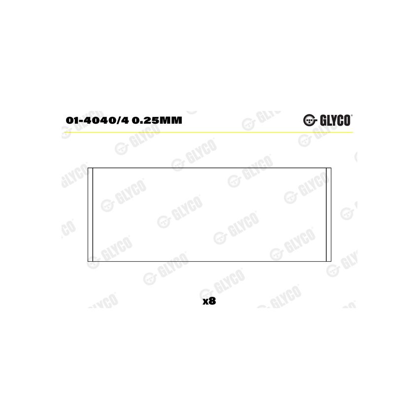 PANEWKI KORBOWODOWE GLYCO 0140404 0.25 FORD 1.6-1.8 98- 
