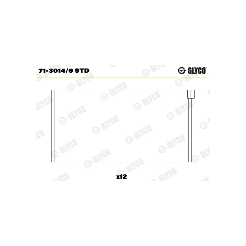 PANEWKI KORBOWODOWE GLYCO 7130146 STD PORSCHE 2.3 71-79 