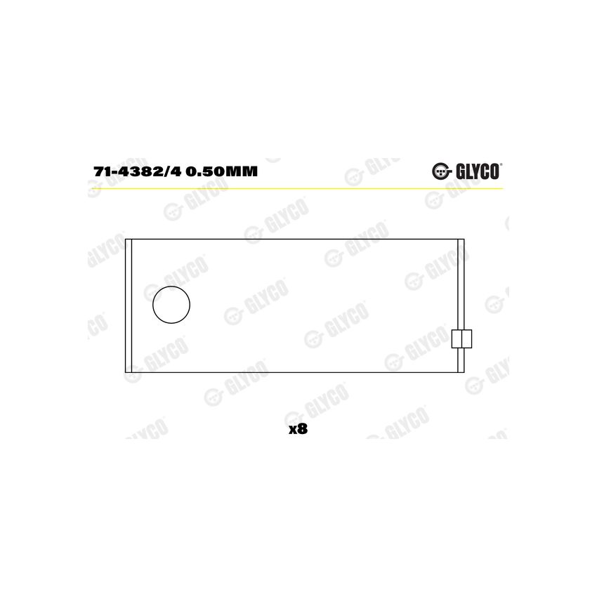 PANEWKI KORBOWODOWE GLYCO 7143824 0.50 FORD 1.3-2.0  69-93 