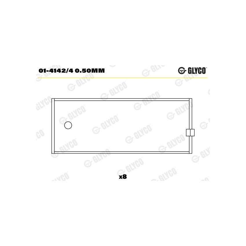 PANEWKI KORBOWODOWE GLYCO 0141424 0.50 FORD 1.3-2.0 69-93 