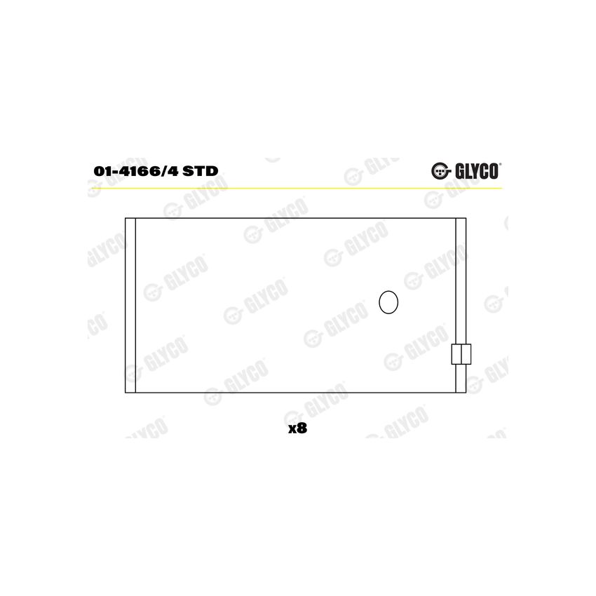 PANEWKI KORBOWODOWE GLYCO 0141664 STD FORD 2.0 89-94 