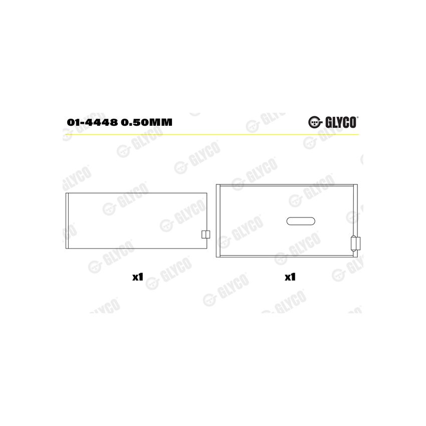 PANEWKI KORBOWODOWE GLYCO 014448 0.50 FORD 6.0D DOVER