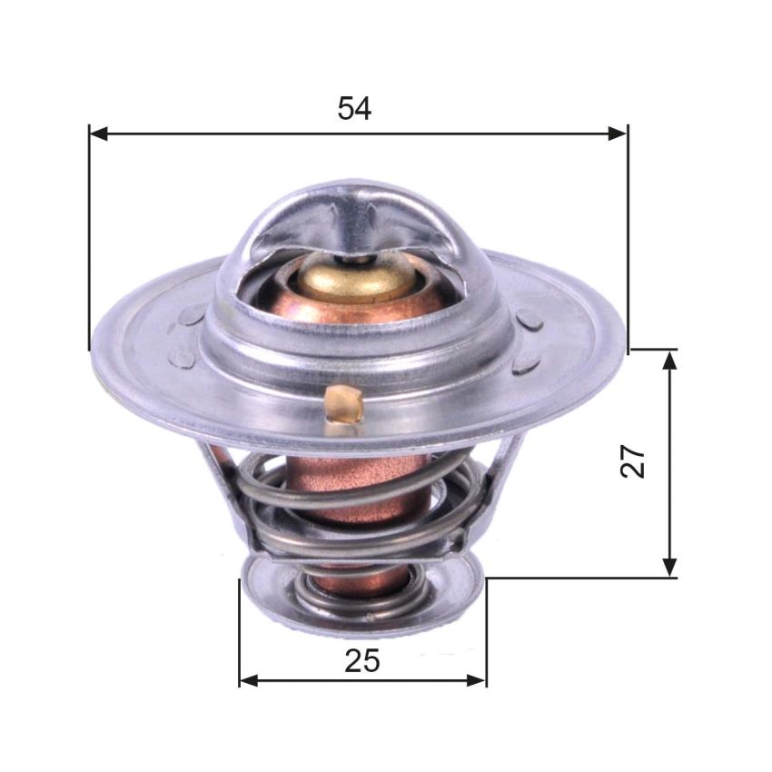 TERMOSTAT GATES TH22782G1 FIAT 2.4-2.8 74-06