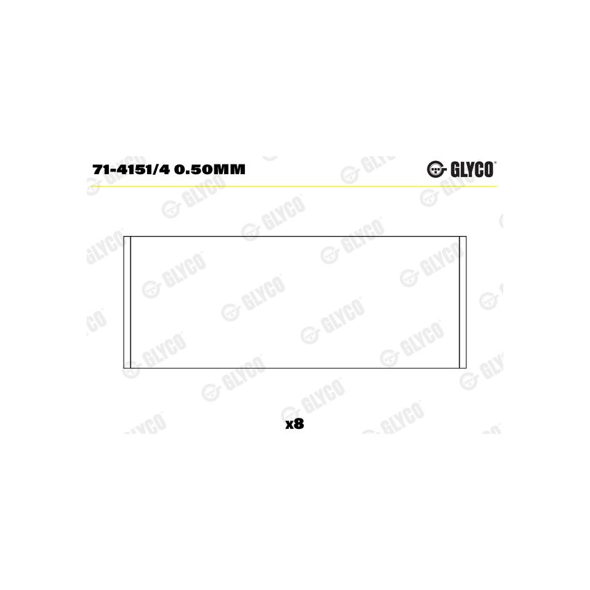 PANEWKI KORBOWODOWE GLYCO 7141514 0.50 FORD 1.8TD  88-05 
