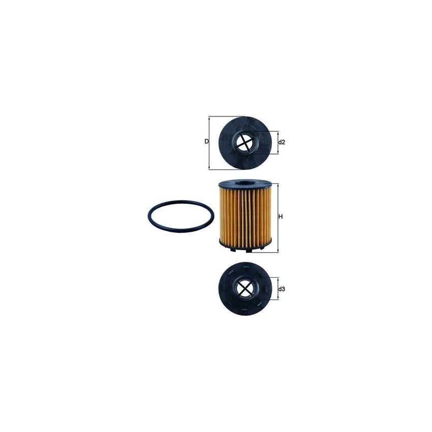 FILTR OLEJU KNEHT OX371D FORD 1.3-1.4 03-