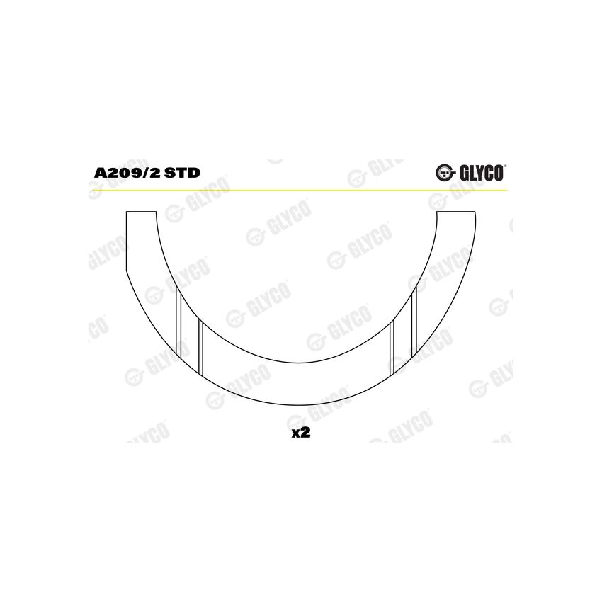 PANEWKI OPOROWE GLYCO A2092 STD FORD 1.0-1.3 76-