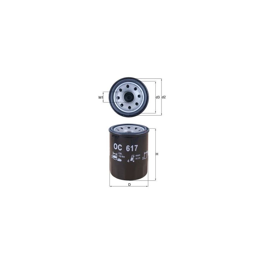 FILTR OLEJU KNEHT OC617 HONDA 1.4-3.0 83-