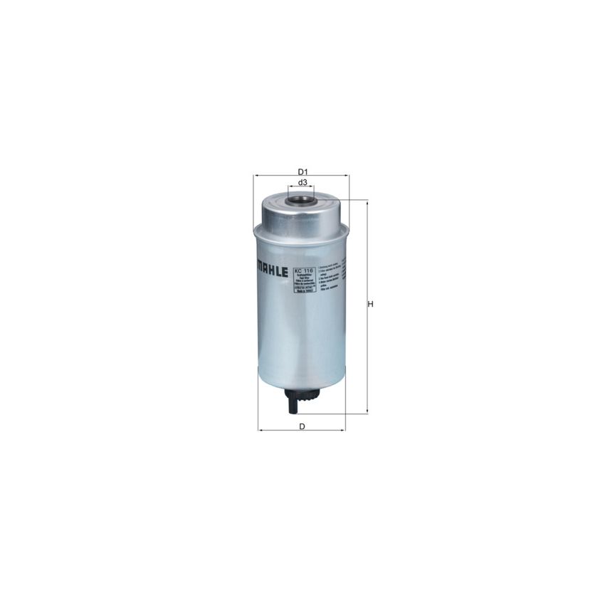 FILTR PALIWA KNEHT KC116 2.0-2.4 00-
