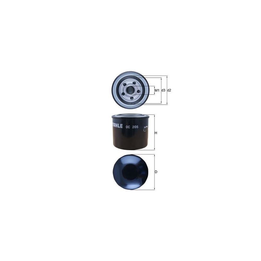 FILTR OLEJU KNEHT OC205 MAZDA 1.5-3.0 89-