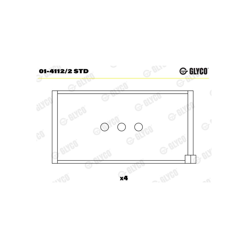 PANEWKI KORBOWODOWE GLYCO 0141122 STD FIAT 0.5-0.7 65-00 