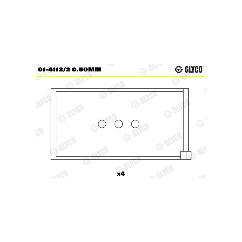 PANEWKI KORBOWODOWE GLYCO 0141122 0.50 FIAT 0.5-0.7 
