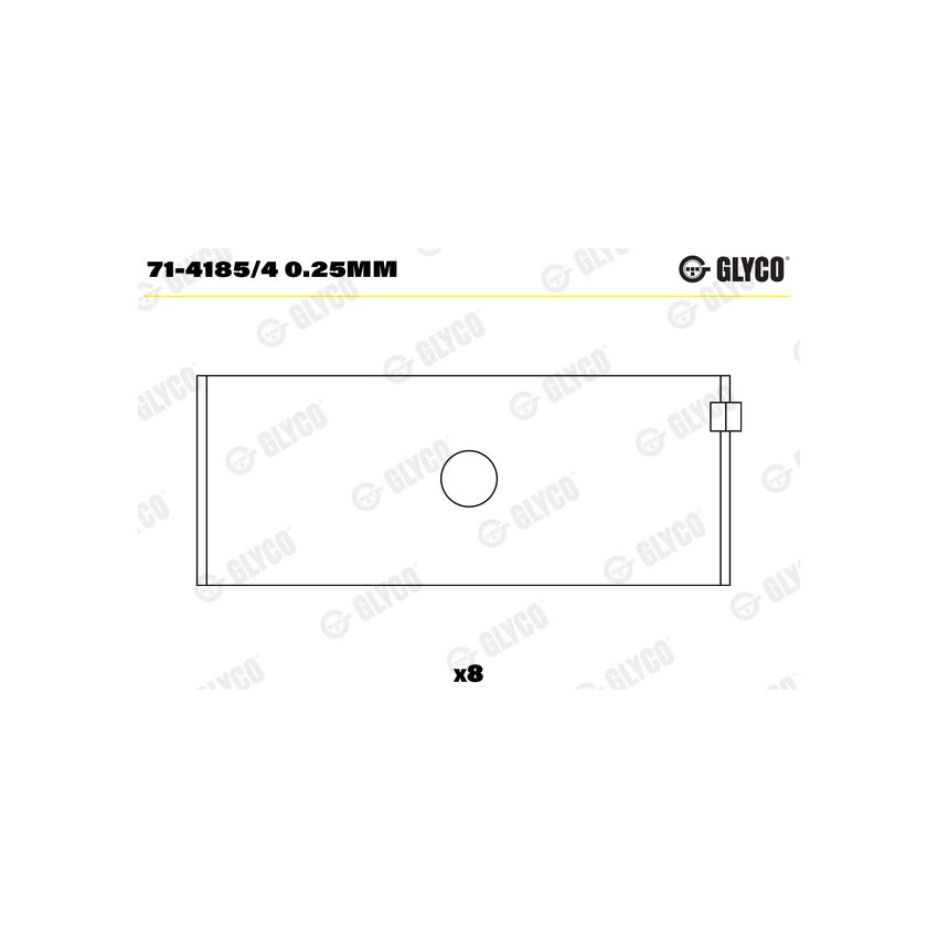 PANEWKI KORBOWODOWE GLYCO 7141854<466575CP> 0.25 FIAT 2.4D-2.8TD 