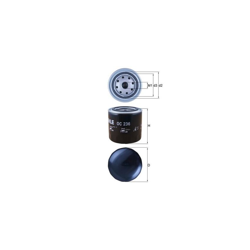 FILTR OLEJU KNEHT OC236 CHRYSLER 2.5-5.7 86-12