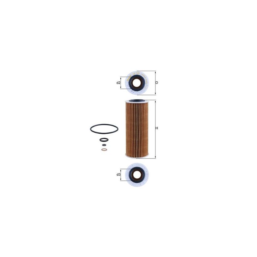 FILTR OLEJU KNEHT OX368D1 BMW 1.8-2.0D 00