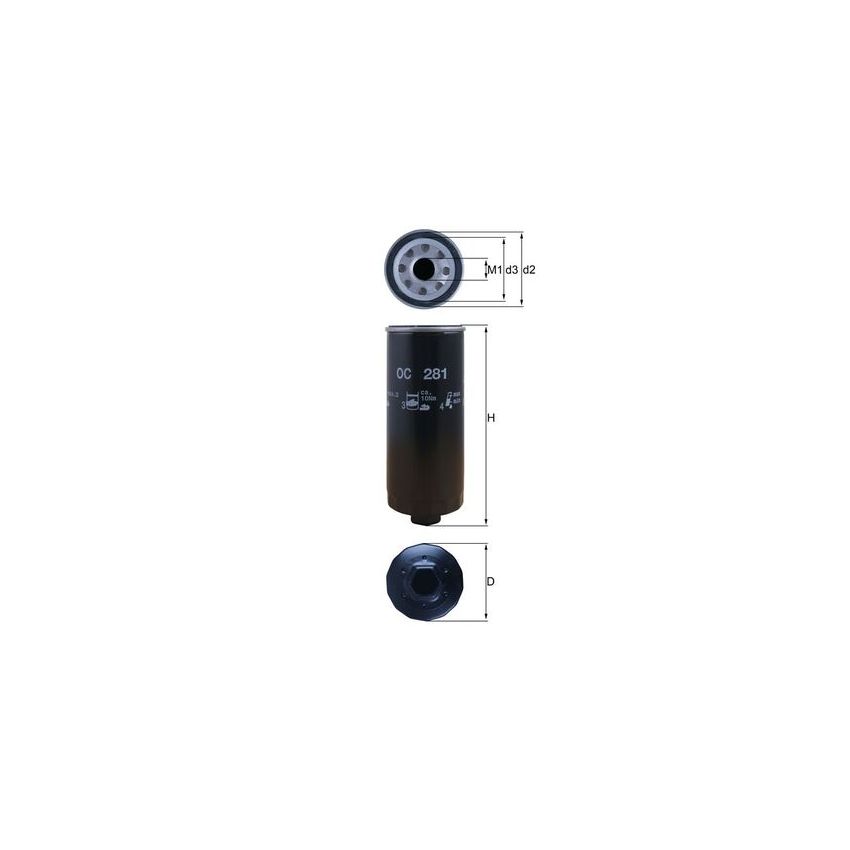 FILTR OLEJU KNEHT OC281 VW 3.6-4.2 92-05