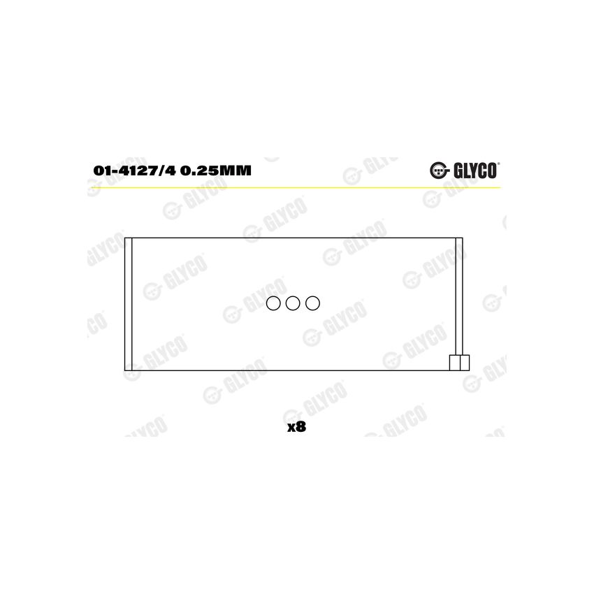 PANEWKI KORBOWODOWE GLYCO 0141274<41645RA>0.25 FIAT 1.1-1.6  66-94 