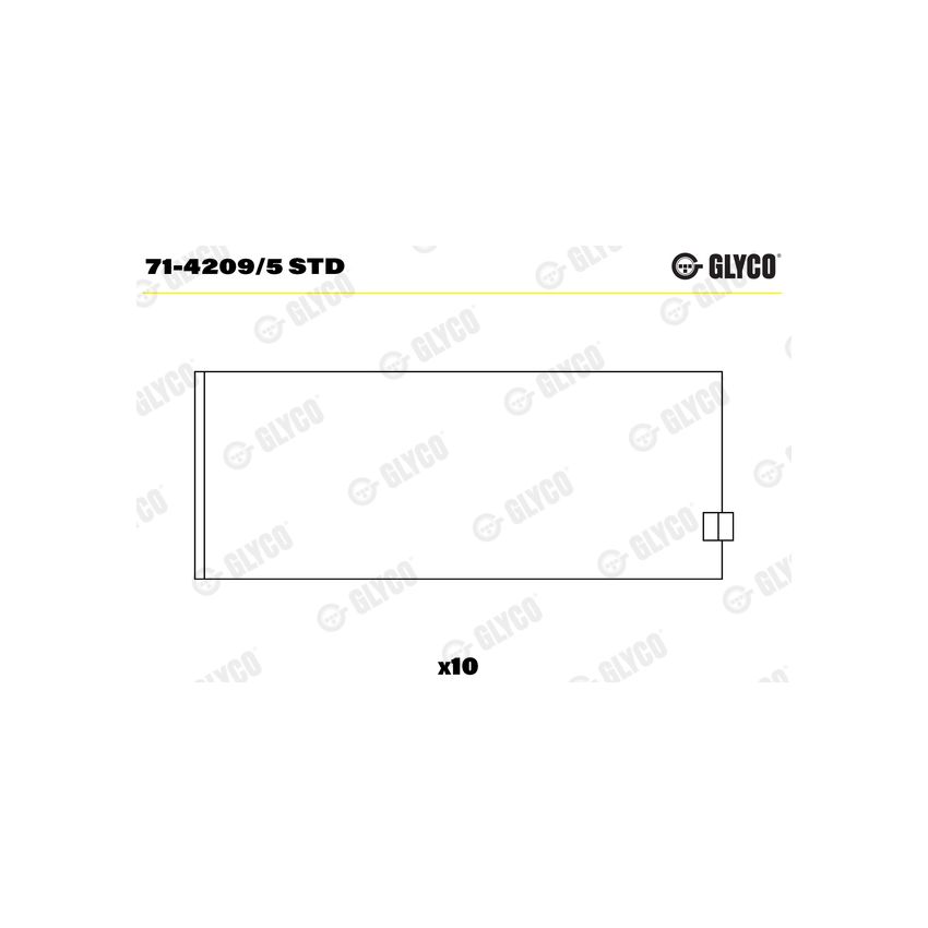 PANEWKI KORBOWODOWE GLYCO 7142095 STD FIAT 20V 2.0 95- 