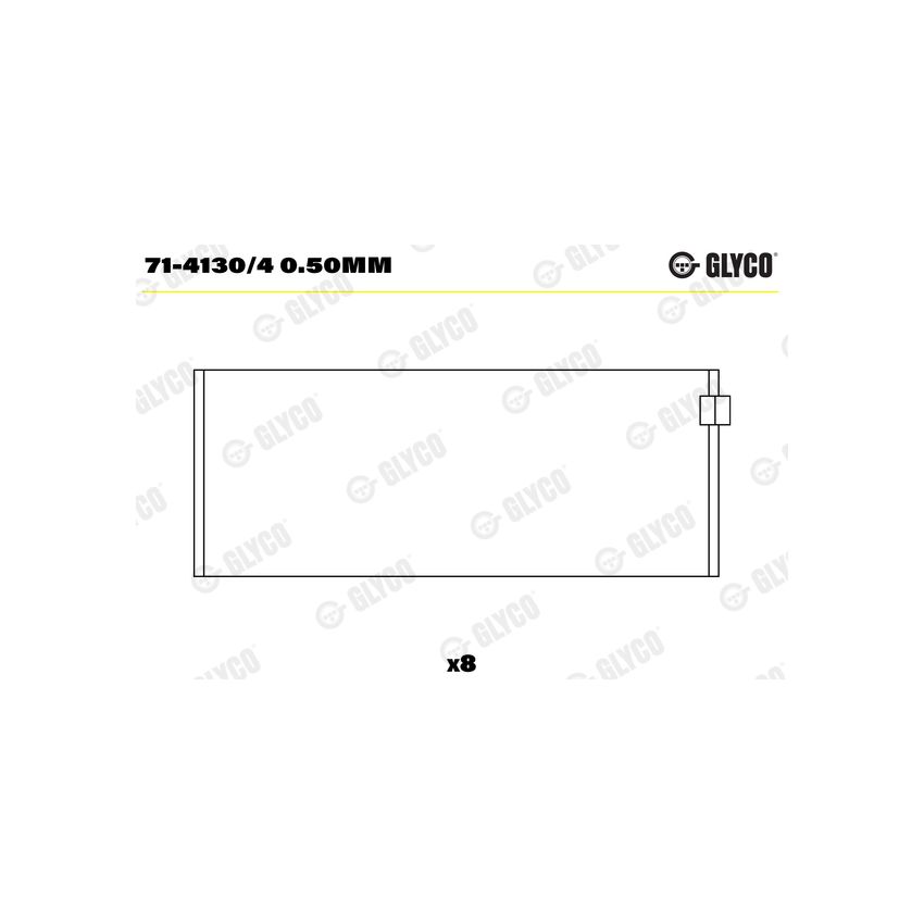 PANEWKI KORBOWODOWE GLYCO 7141304 0.50 FIAT 2.5D-2.8D 82- 