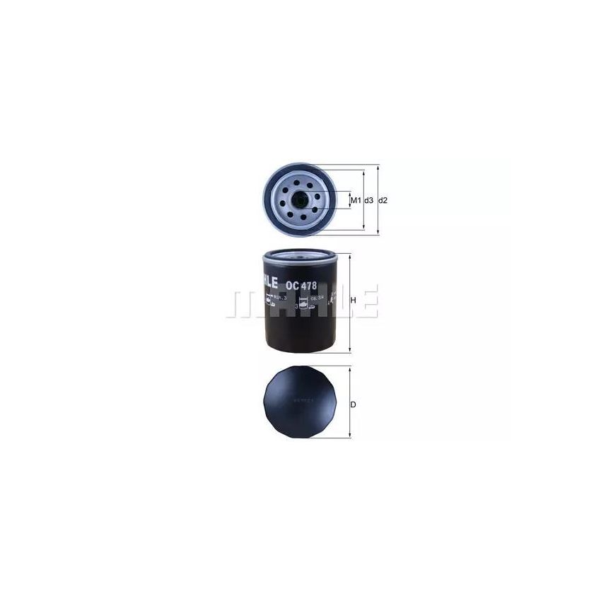 FILTR OLEJU KNEHT OC478 TOYOTA 1.4-4.7 78-15