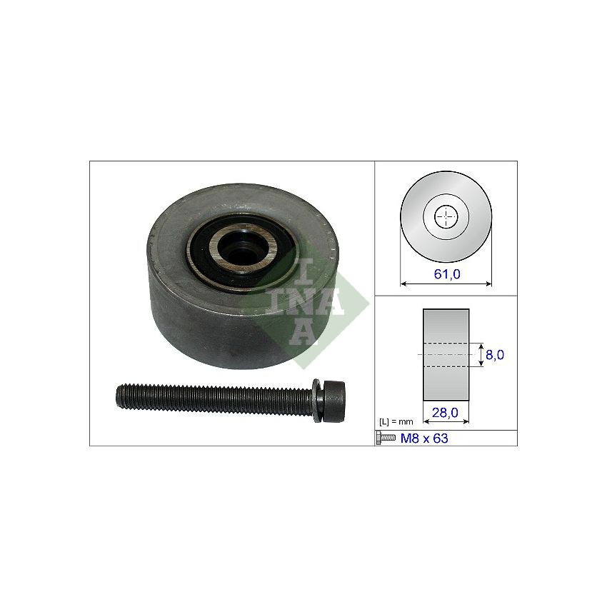 NAPINACZ PASKA INA 532047210 OPEL 1.6-1.8 00-