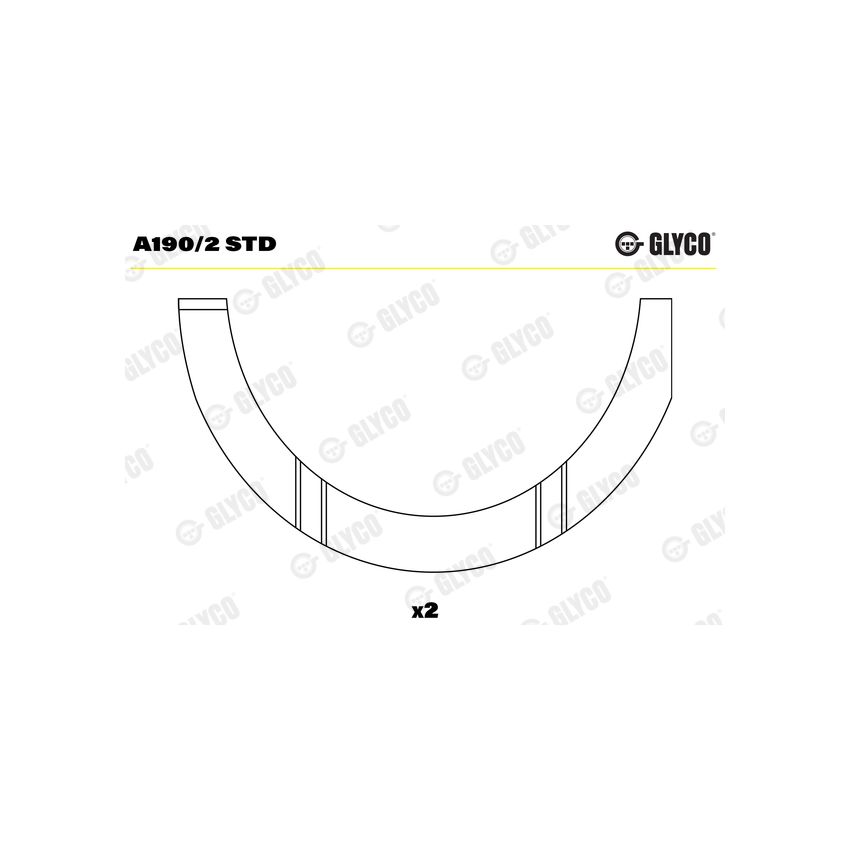 PANEWKI OPOROWE GLYCO A1902 STD FIAT 1.4-1.9 89-