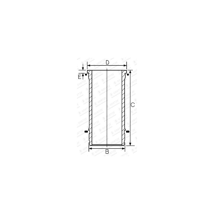 TULEJA CYLINDROWA GOETZE 1560889000 SCANIA DS9 85-