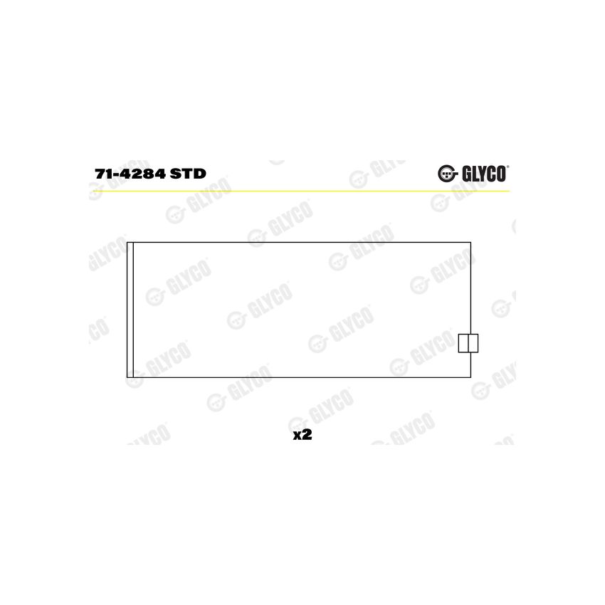 PANEWKI KORBOWODOWE GLYCO 714284 STD IVECO 9.5D 91- 