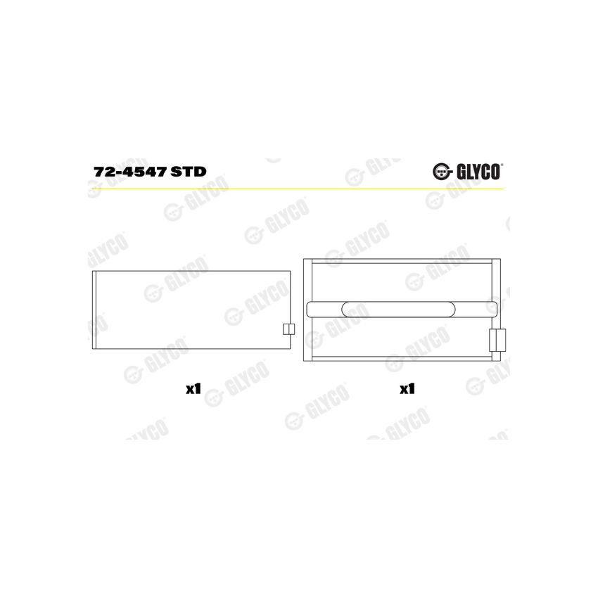 PANEWKI GŁÓWNE GLYCO 724547 STD IVECO 8025.02 74- 
