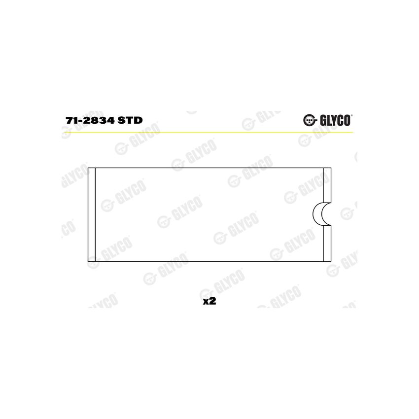 PANEWKI KORBOWODOWE GLYCO 712834 STD DEUTZ FL413/513