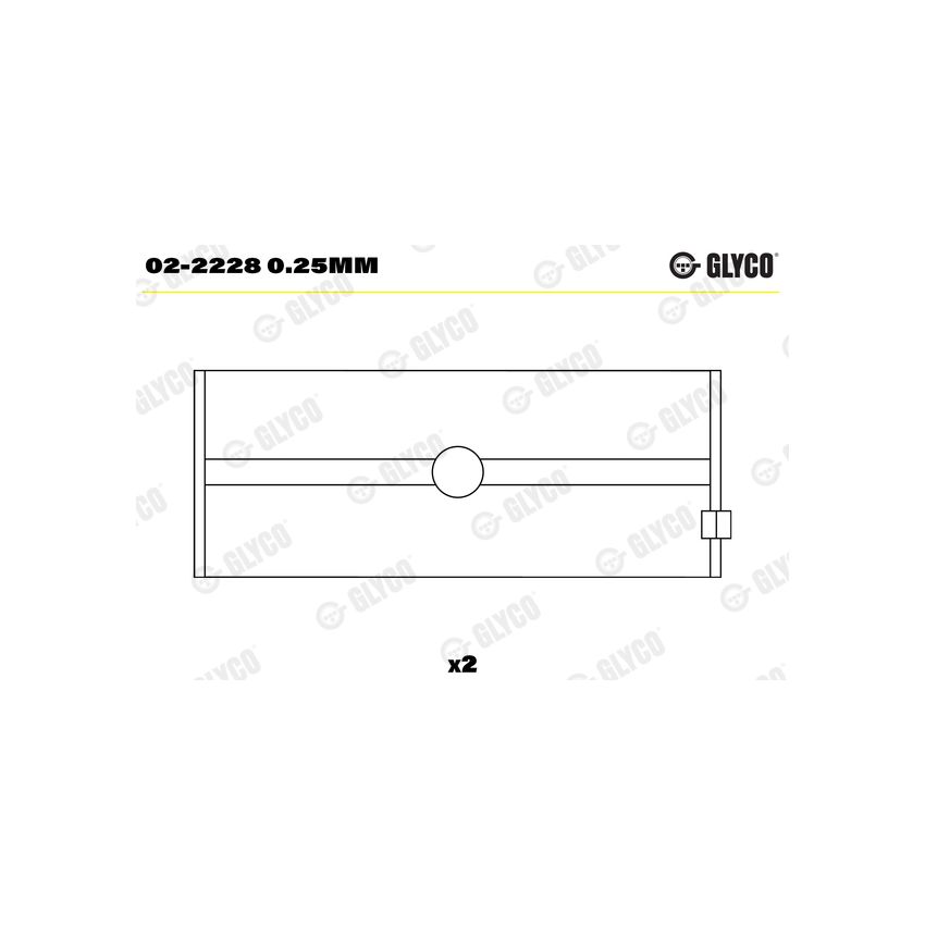 PANEWKI GŁÓWNE GLYCO 022228 0.25 DEUTZ FL912 67- 