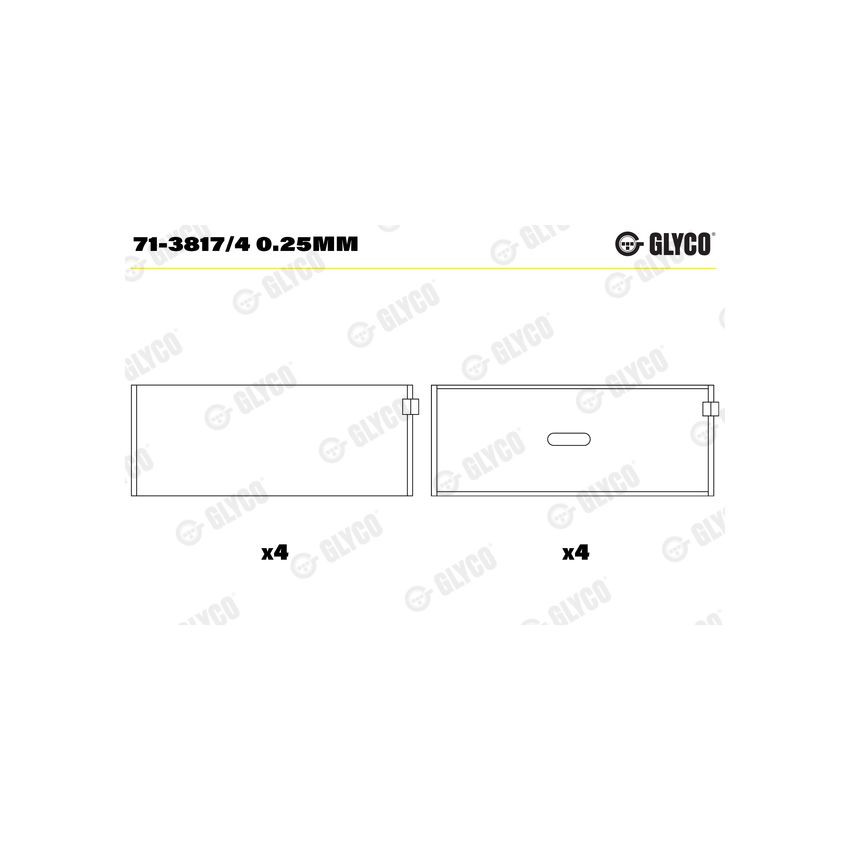 PANEWKI KORBOWODOWE GLYCO 7138174 0.25 MERCEDES 1.8-2.5  92- 
