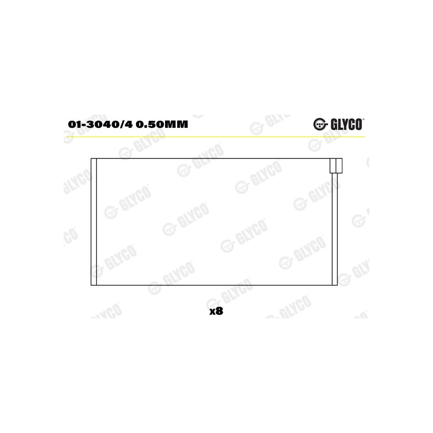 PANEWKI KORBOWODOWE GLYCO 0130404 0.50 MERCEDES 2.0-2.4D 68- 