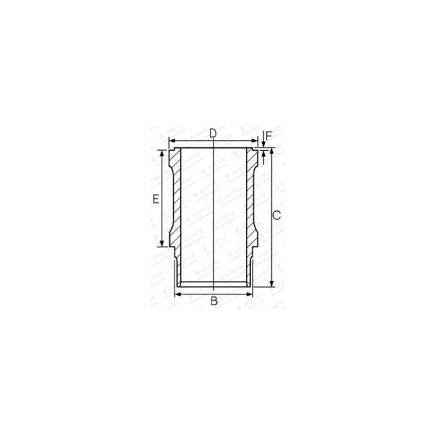 TULEJA CYLINDROWA GOETZE 1461125000 IVECO CO3 69-