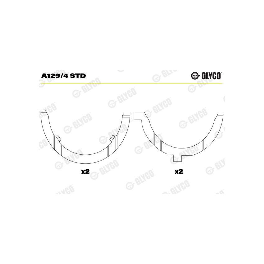 PANEWKI OPOROWE GLYCO A1294 STD MERCEDES 1.8-3.0BD
