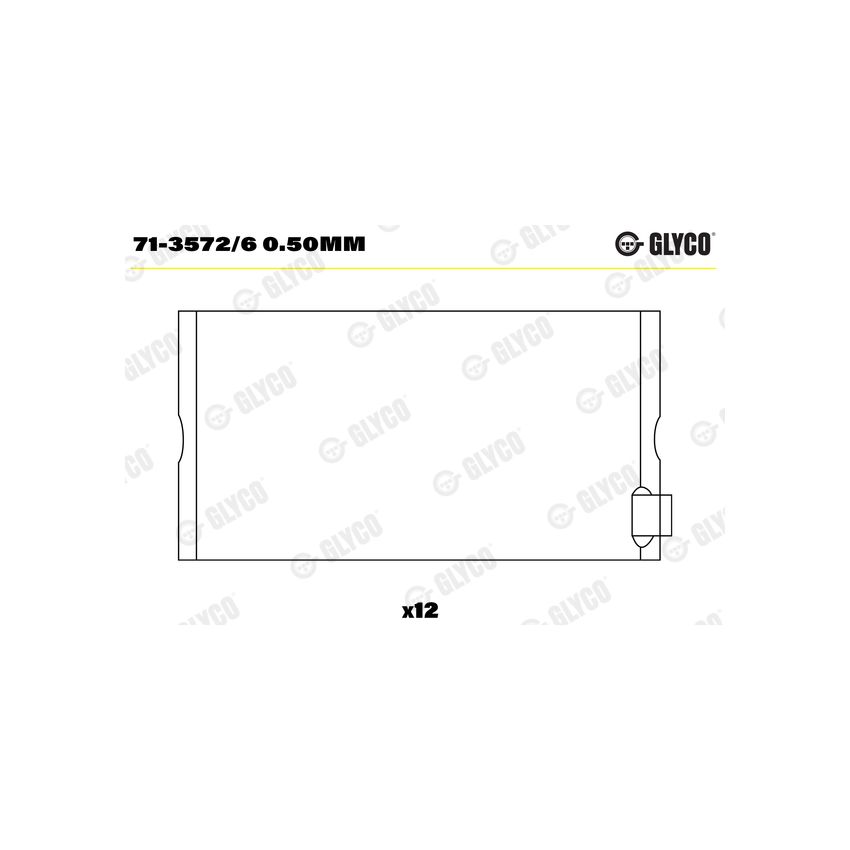 PANEWKI KORBOWODOWE GLYCO 7135726 0.50 MERCEDES OM366  64- 