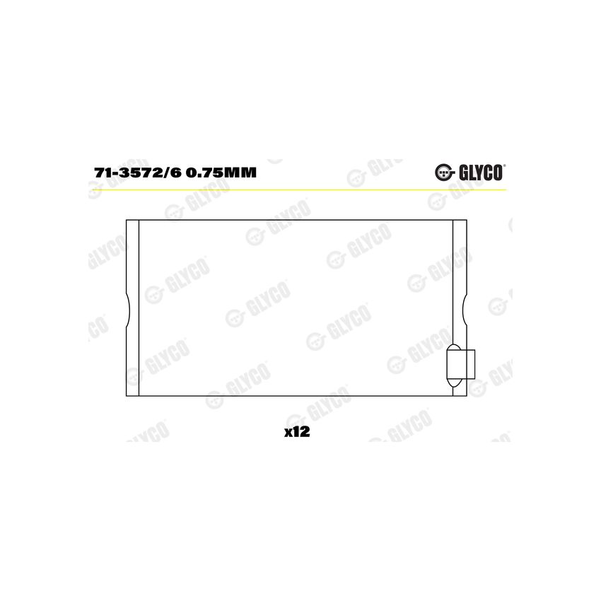 PANEWKI KORBOWODOWE GLYCO 7135726 0.75 MERCEDES OM366 64- 