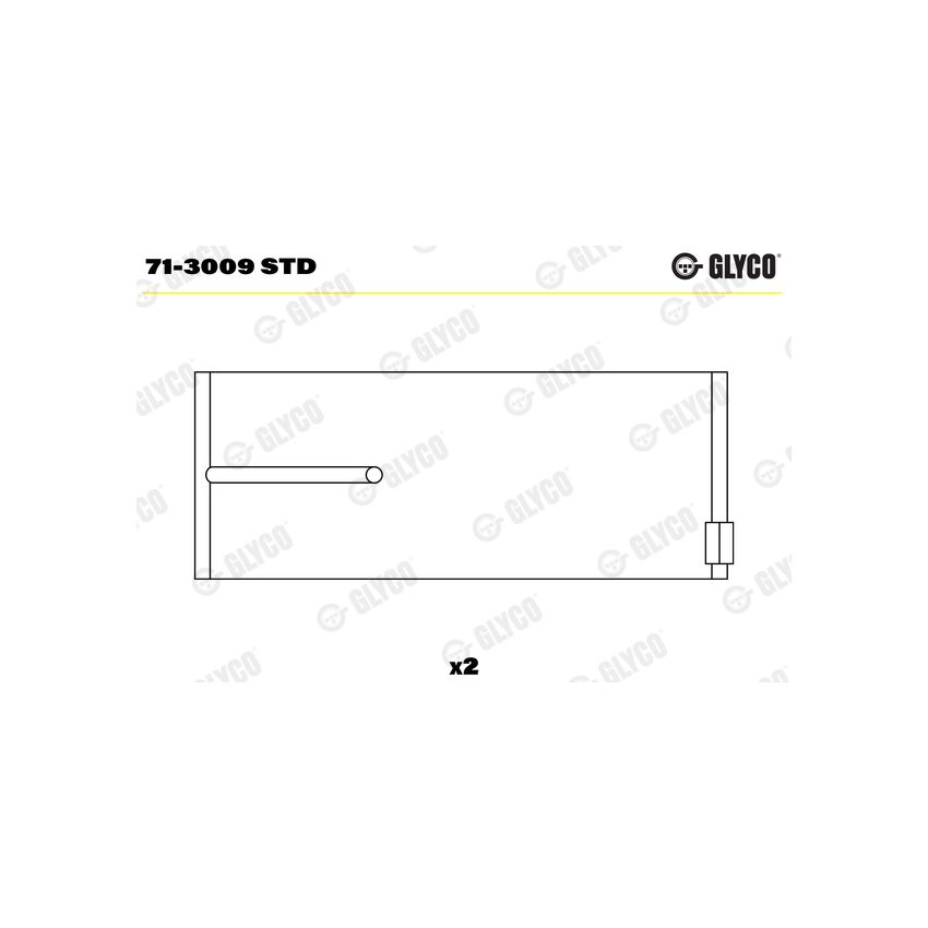PANEWKI KORBOWODOWE GLYCO 713009 STD MERCEDES OM401 72- 