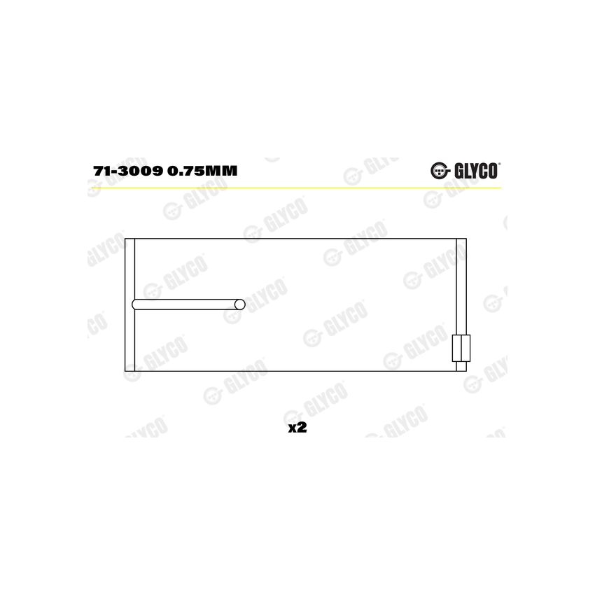 PANEWKI KORBOWODOWE GLYCO 713009 0.75 MERCEDES 9.6-21.9D 72- 