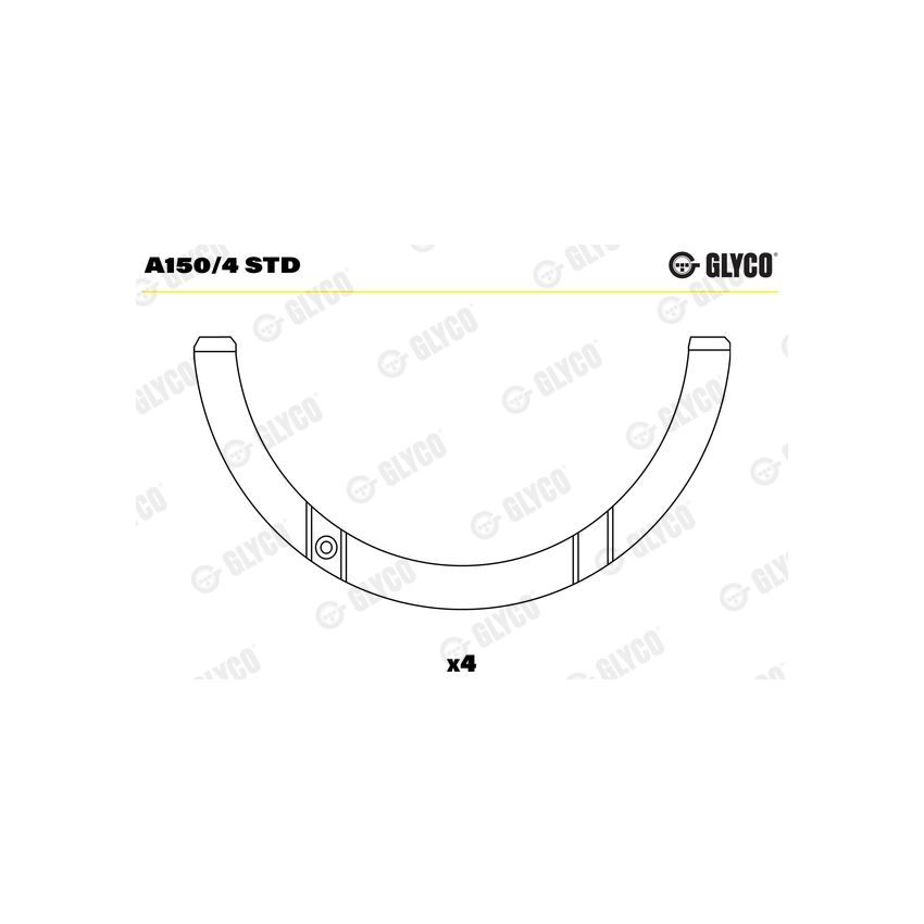 PANEWKI OPOROWE GLYCO A1504 STD MERCEDES OM501 -