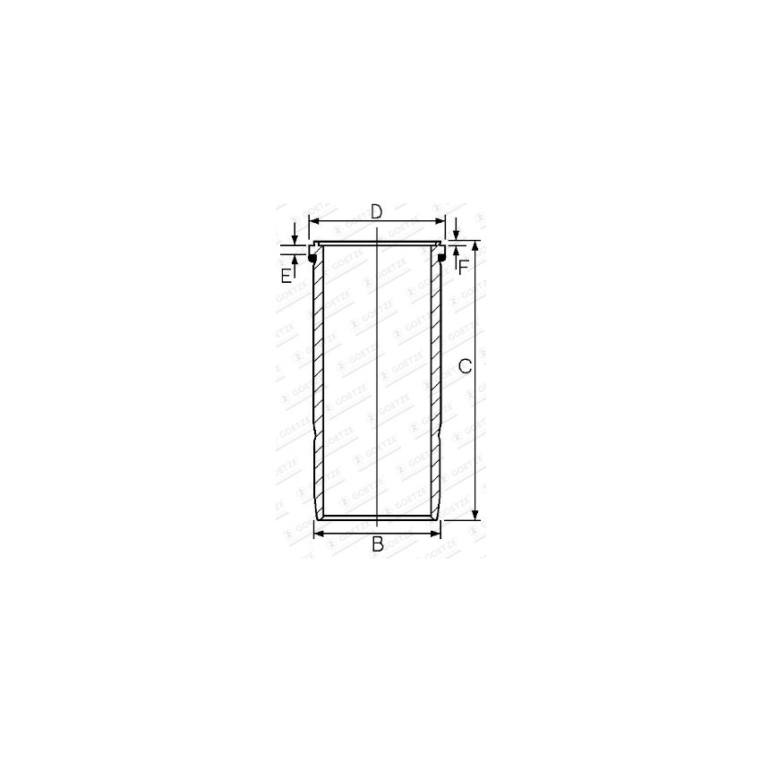 TULEJA CYLINDROWA GOETZE 1545884000 VOLVO TAD122 72-02