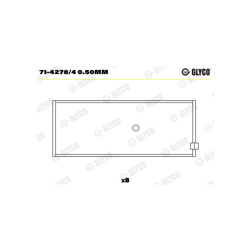 PANEWKI KORBOWODOWE GLYCO 7142784 0.50 MAZDA 1.6-2.2D 82- 
