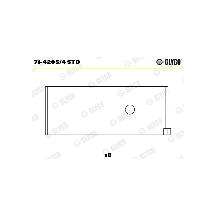 PANEWKI KORBOWODOWE GLYCO 7142054<AEB4491>STD NISSAN 1.4-2.4B+D  70- 